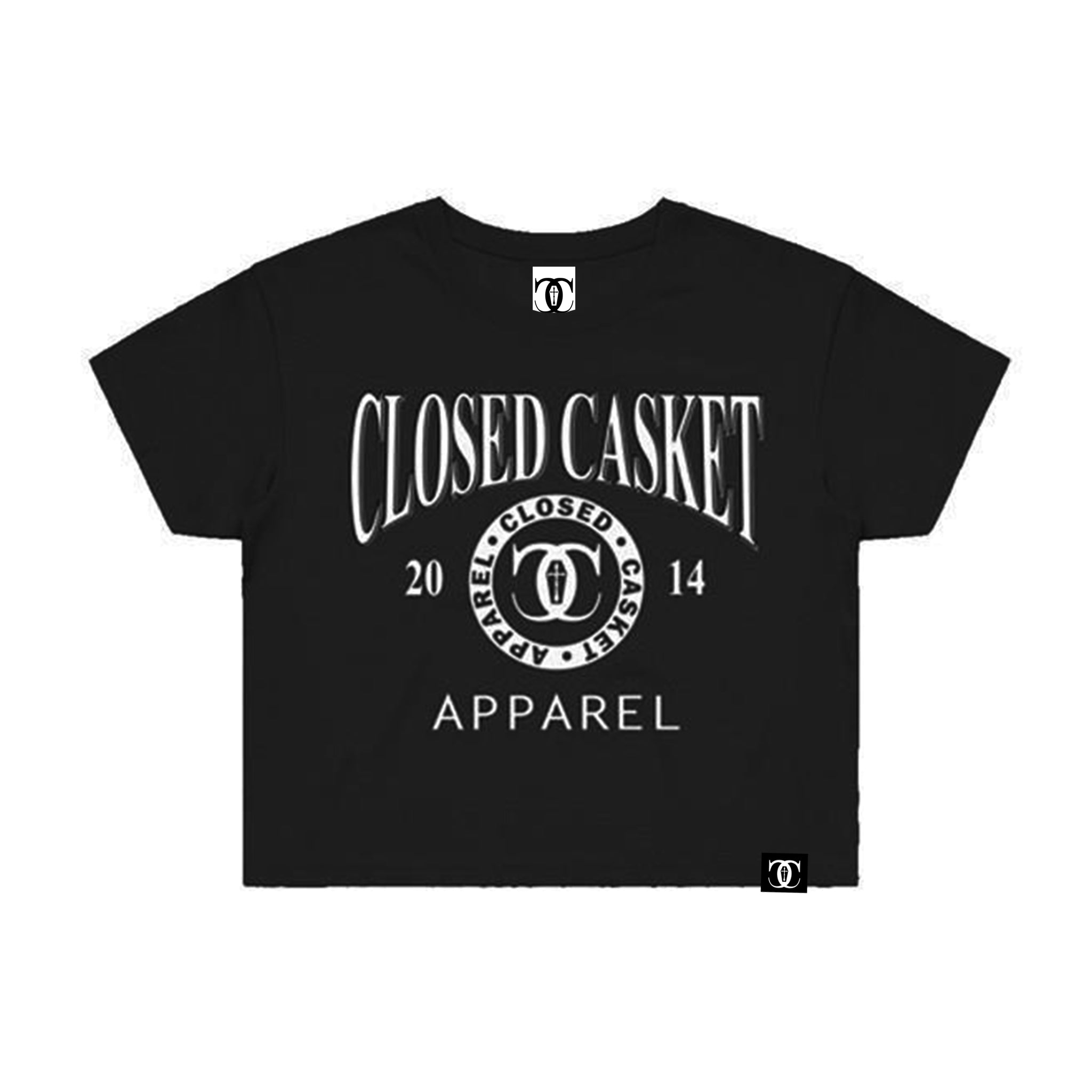 Dropout Black Crop Closed Casket Apparel